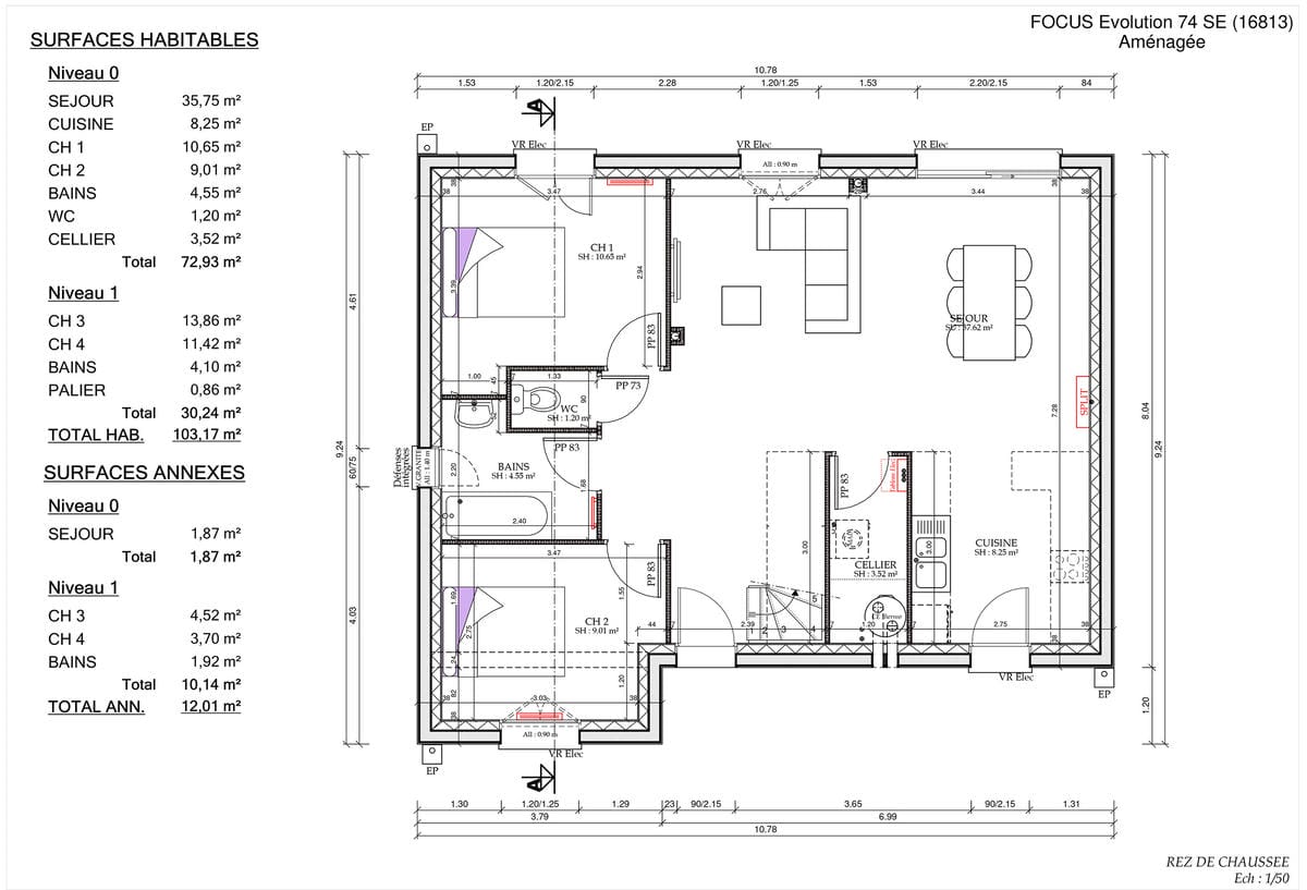 Plan Rez-de-chaussée Inter Evo City