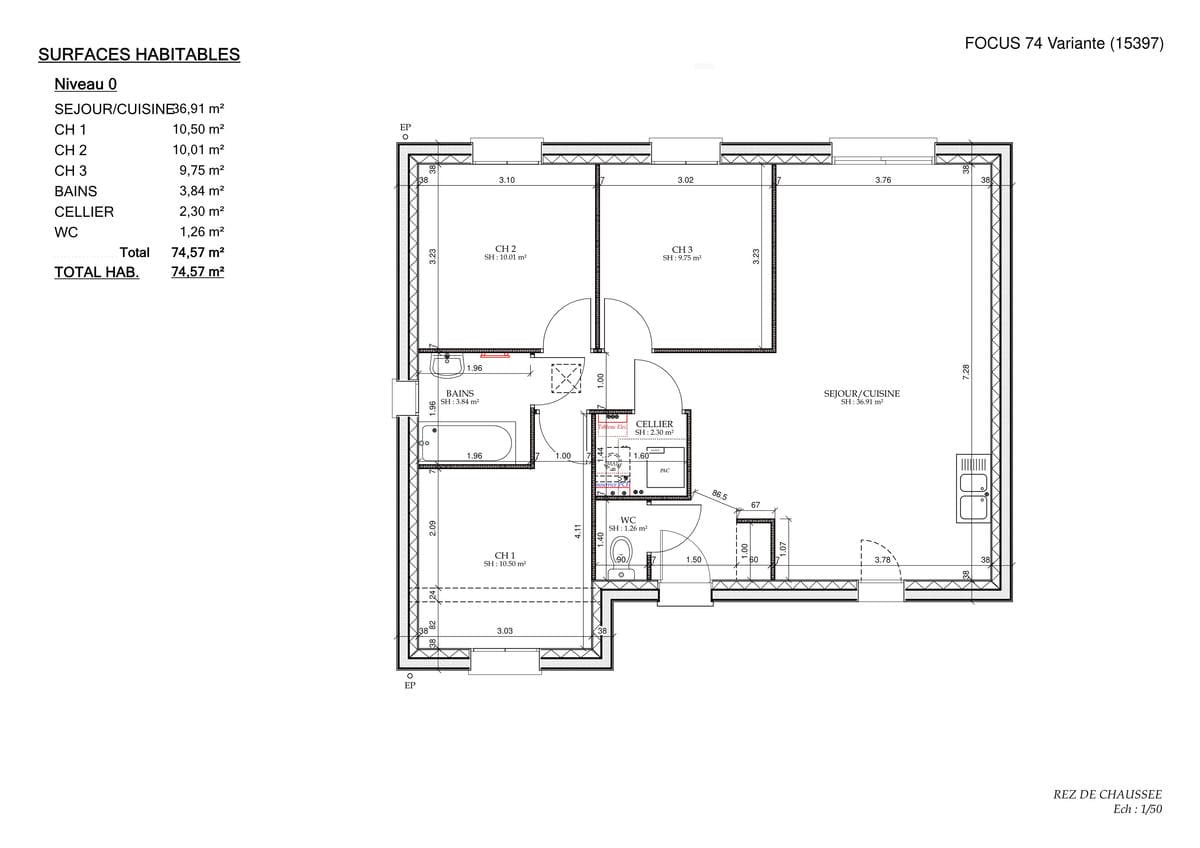 Plan Rez-de-chaussée Inter Tiny City