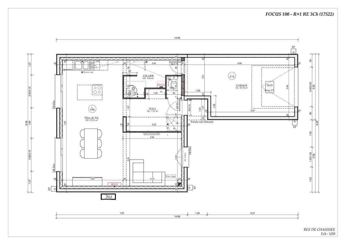 Plan Rez-de-chaussée Inter Urban