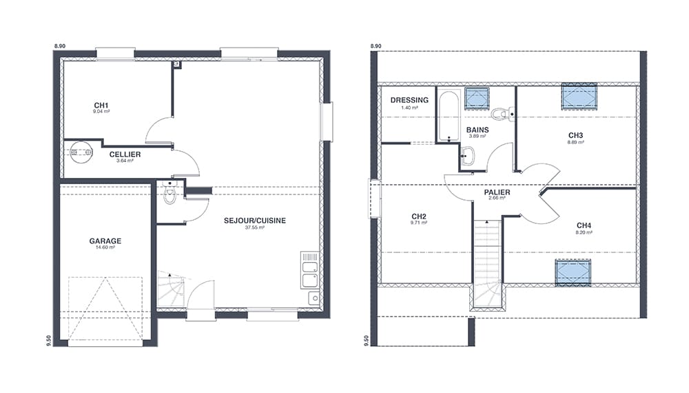 Plan Rez-de-chaussée Inter Up