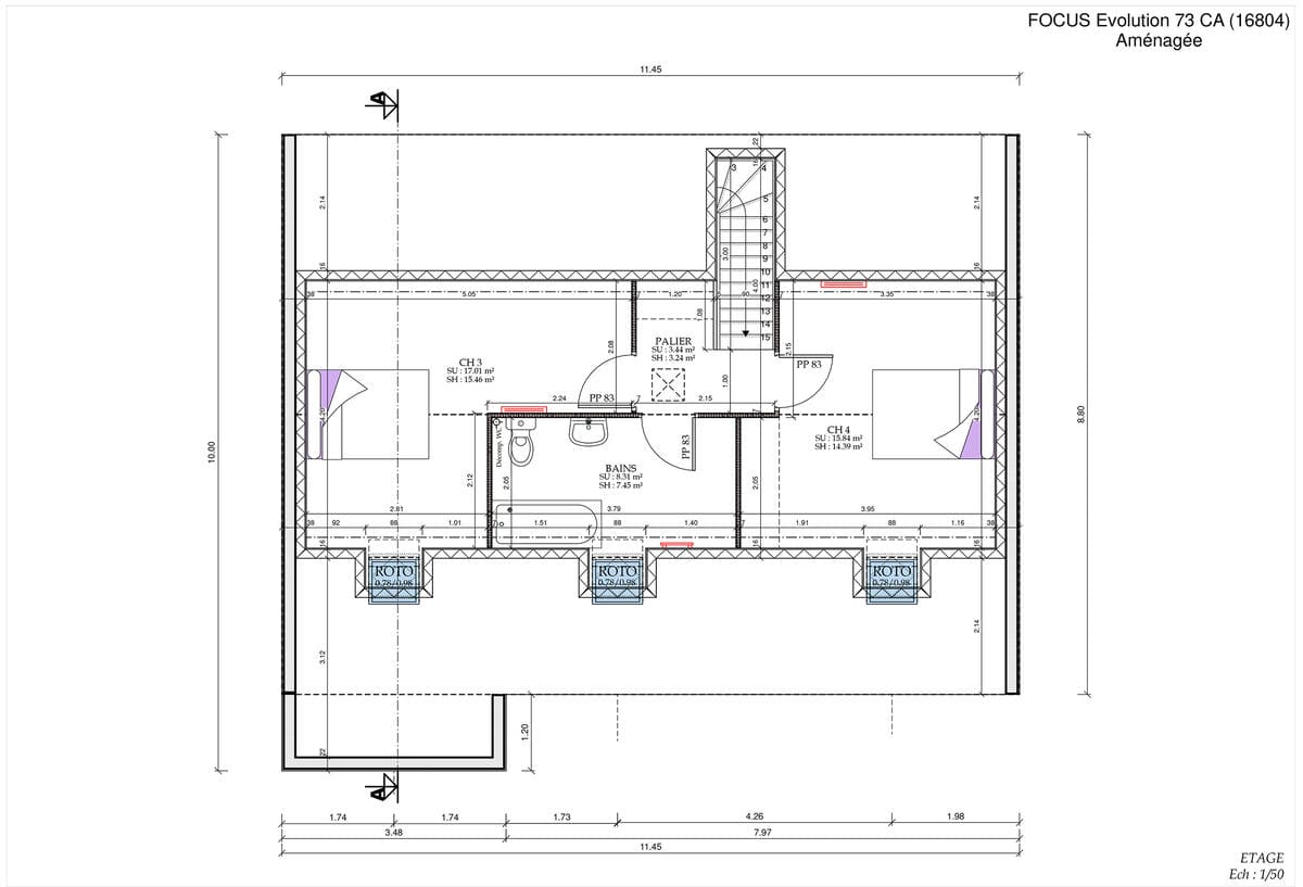 Plan Étage Inter Evo