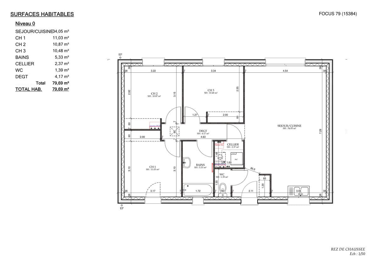 Plan Rez-de-chaussée Inter Cosy City